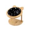 Wooden Stand Cat Ceramic Bowl Ergonomic Anti Vomiting Bowl Dog Cat Feeder  For Cat Dog