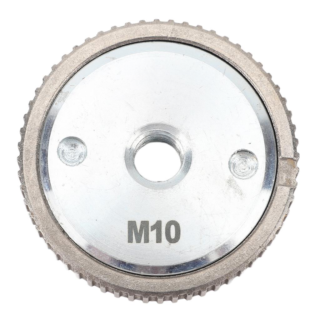 Прижимная пластина угловой шлифовальной машины M10 с резьбой серебристого цвета, быстросъемная зажимная гайка угловой шлифовальной машины