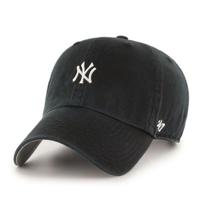 Кепка 47brand MLB New York Маленький Логотип Кепка для Очистки Бейсболка Черная (B-BSRNR17GWS-BK)