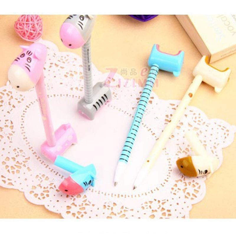 4 шт. шариковая ручка в виде осла новинка школьные игрушки школьные офисные канцелярские принадлежности из мультфильмов пластик