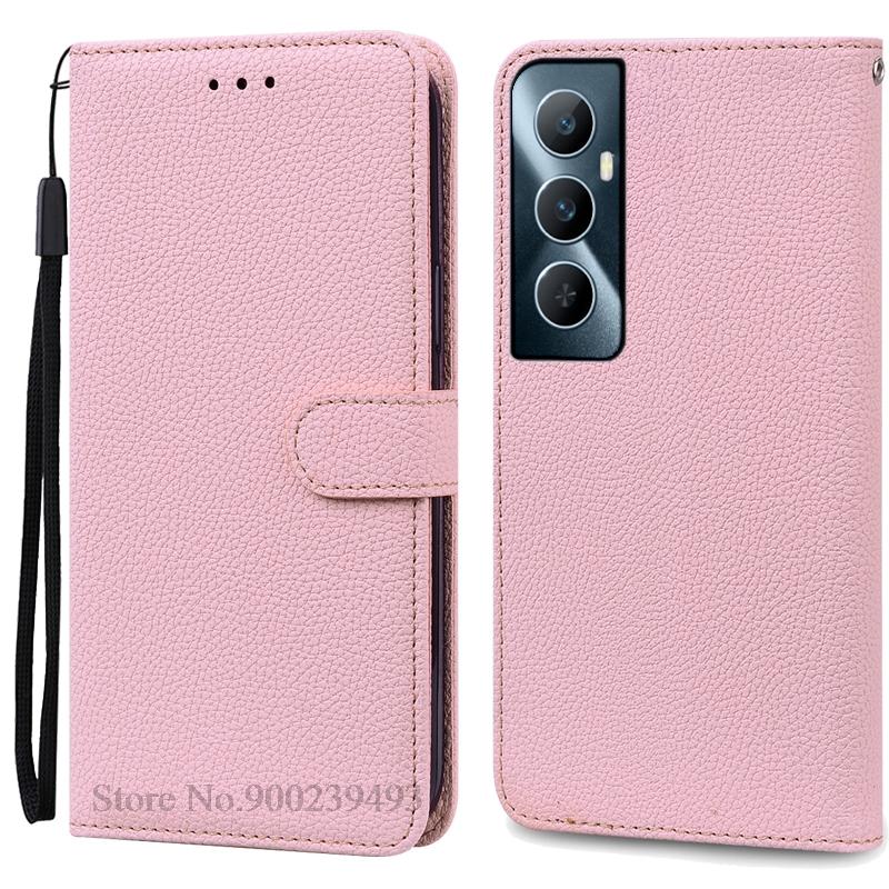 Для Realme C65 Чехол Мягкий Силиконовый Кошелек Кожаный Чехол Для Realme C65 Чехол Флип-Книжка Чехол Телефон Чехол Fundas Shell