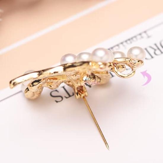 Магазин жемчуга Натуральный пресноводный жемчуг Подлинный жемчуг 12 лотов Деревянная милая жемчужная брошь Белое золото Цветочный день Свадьба Черный Все товары Подарочная упаковка C-GIRLS