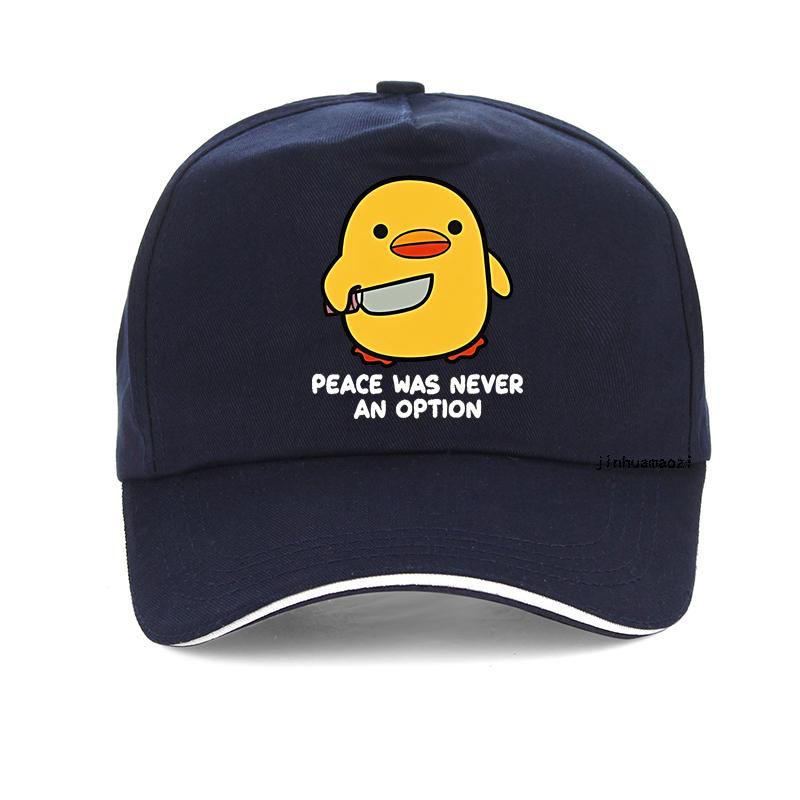 Peace Was Never An Option Duck Baseball cap for Unisex Summer Outdoor Fashion golf Adjustable snapback hat