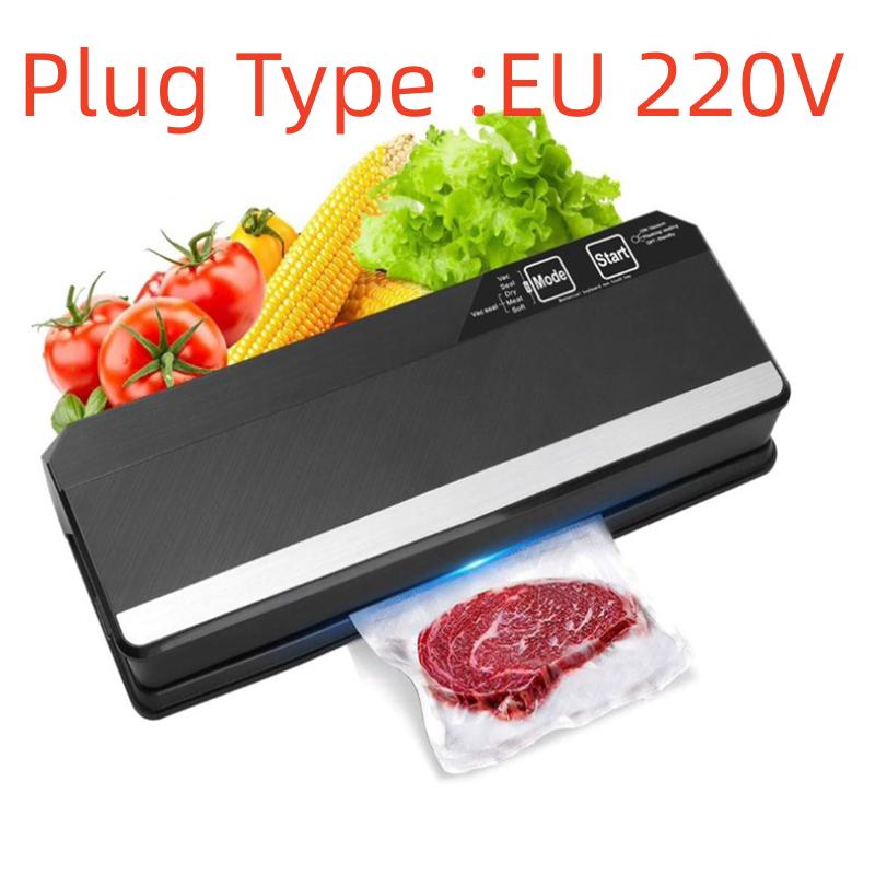 Вакуумный упаковщик для пищевых продуктов, вакуумная машина Food Saver, с 5 пакетами для вакуумной упаковки, режимами сухой и влажной еды, быстрая герметизация, легко чистить