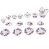 15Pcs Dollhouse Miniature Tableware Porcelain Ceramic Coffee Tea Cups Set Toys