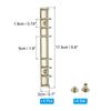 1-6Set A5 A6 6Hole Ring Binder Mechanisms Binder Spines for Binder Planners Notebook Metal Binder Ring Buckle Notebook Accessory