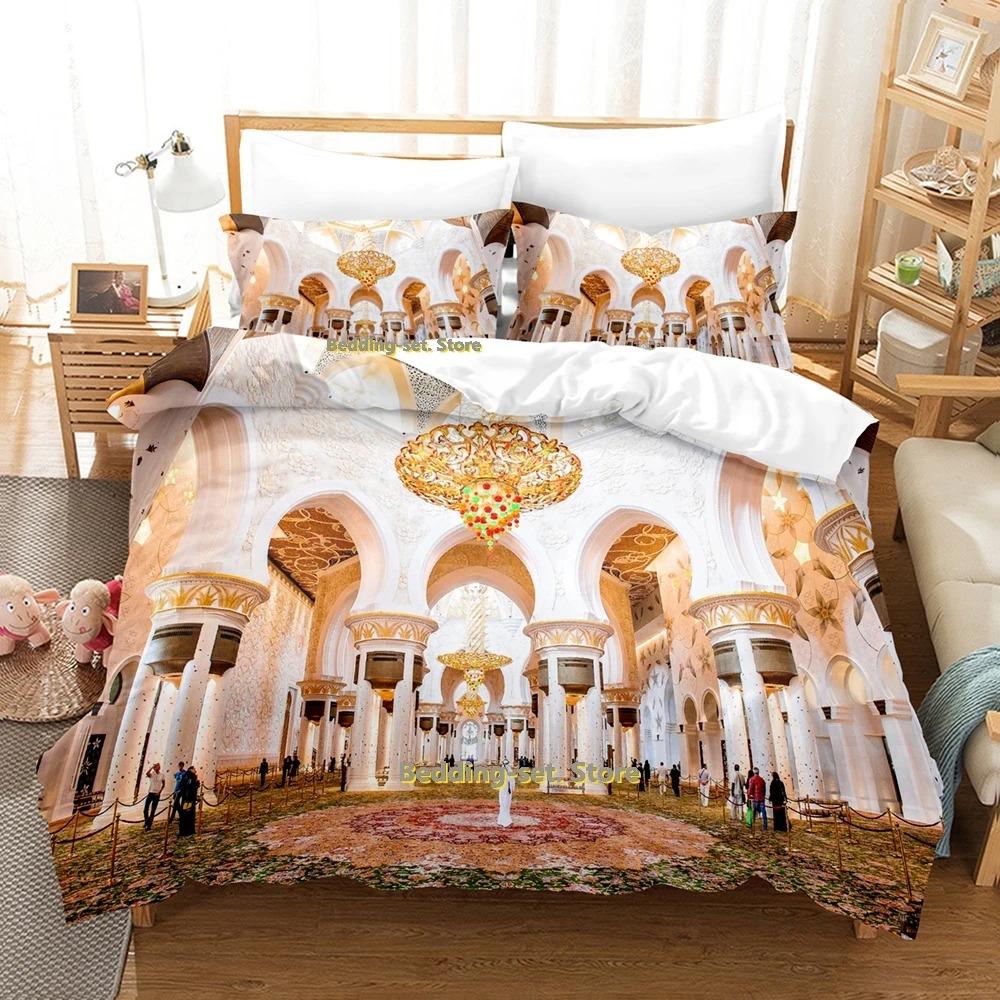 Modern Vibrant Single Twin Full Queen King Ramadan Size Bed Adult Kid Bedroom Duvetcover Sets 3D Print Anime Quilt