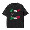 Washed Vintage Osvaldo Cavandoli La Linea Rainbow Gradient Graphic T Shirt Men Women Casual Funny Oversized Short Sleeve Tshirt