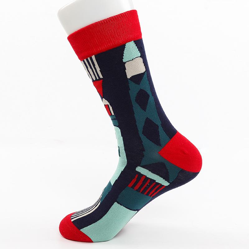 Женские осенне-зимние уличные хлопковые носки-гольфы с индивидуальным дизайном