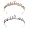 Стразы Кристалл Корона Тиары Свадебные Свадебные Украшения для Волос Подарки Аксессуары Девочка Принцесса Королева Вечеринка Ободок