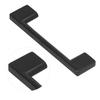 Black Door Handle Zinc Alloy Hardware Pull for Cabinet Door Wardrobe Furniture Home126mm