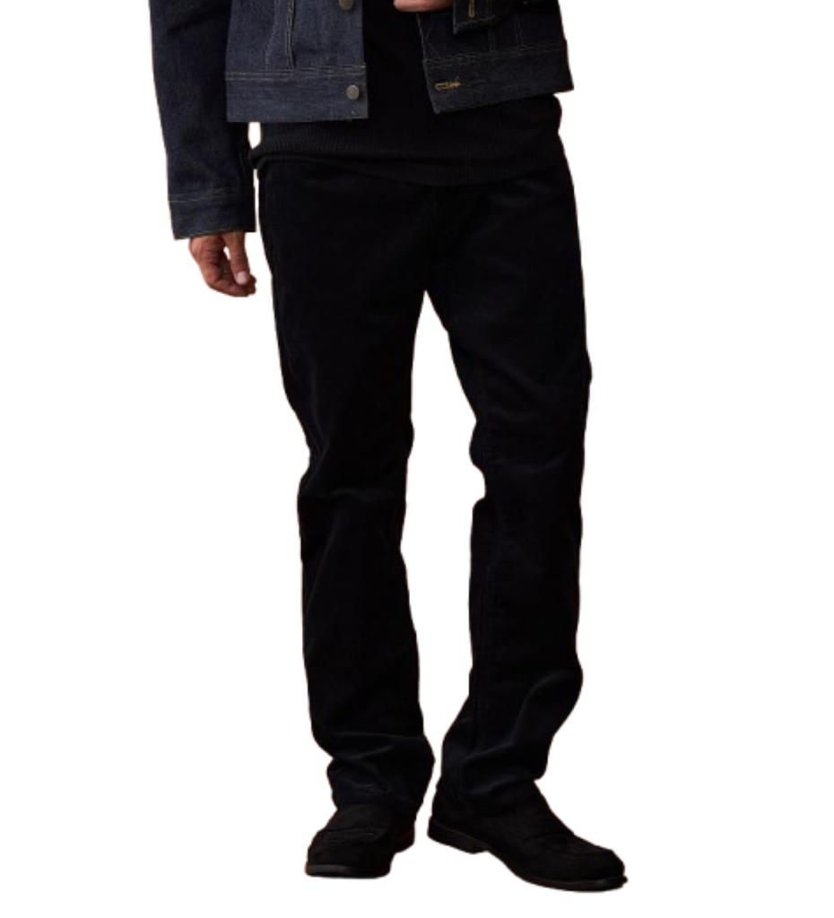 Lee American Standard 201 Straight Corduroy Black Men's Jeans,