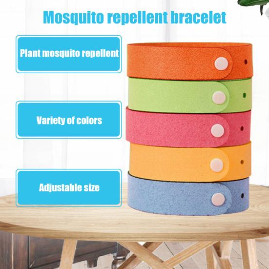 Детский браслет против комаров, регулируемый браслет без ДЭТА, домашние и уличные браслеты из микрофибры от комаров