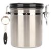 Airtight Stainless Steel Coffee Bean Container Coffee Canister Kitchen Food Storage Container with