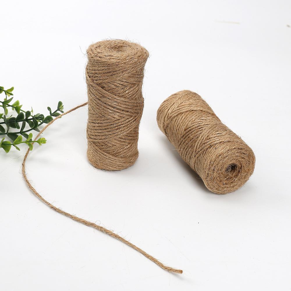 Джутовая веревка 2,5 мм, пеньковая нить, материал для DIY, плетеная вручную сетка, украшение фотостены, завязанная веревка