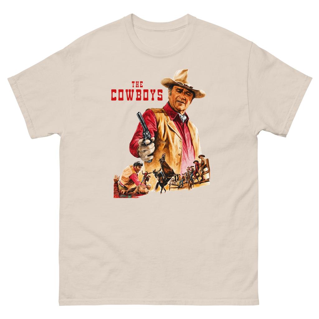 The Cowboys Western TV Graphic T Shirt John Wayne Cowboy Tee