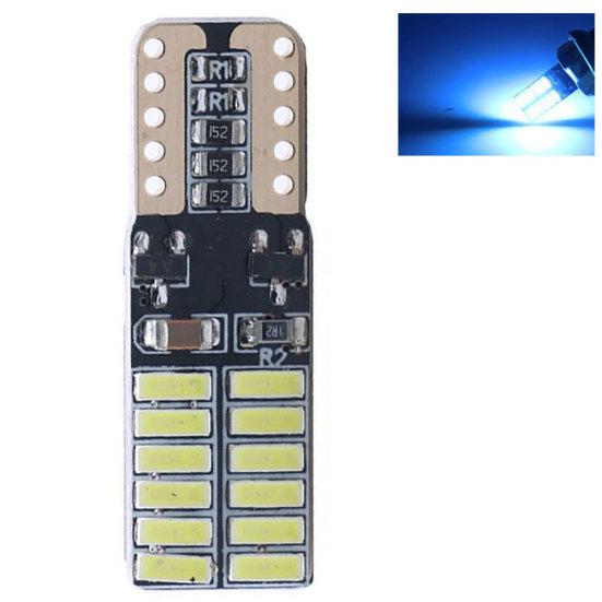 W5W T10 24SMD 4014 Светодиодный фонарь освещения номерного знака автомобиля Габаритный парковочный фонарь