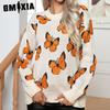 Three-dimensional Butterfly Jacquard Sweater Women's Loose Autumn and Winter Long Sleeve Knitwear