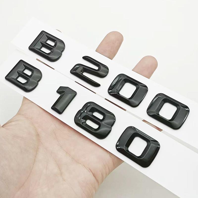 3D ABS Car Letters Logo B180 B200 B220 B260 Badge Sticker Rear Trunk Emblem For Mercedes Benz B Class W247 Auto Tail Accessories