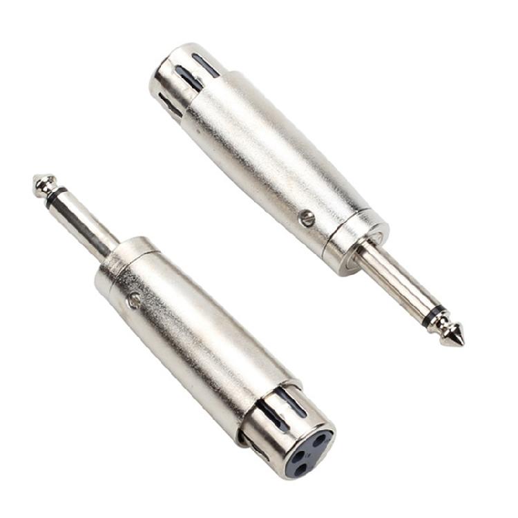 Адаптер звука 6,35 мм 1/4 дюйма на 3-контактный Легкий 6,35 на 3-контактный Конвертер разъемов для микшеров, усилителей мощности, микрофонов