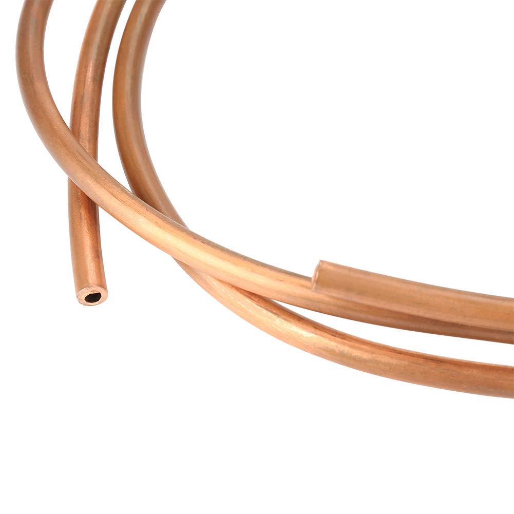 Необработанная медная трубка 2 м спиральная медная трубка наружный диаметр 6 мм x внутренний диаметр 4 мм x толщина 1 мм шланговая трубка мягкая медная трубка для холодильного трубопровода