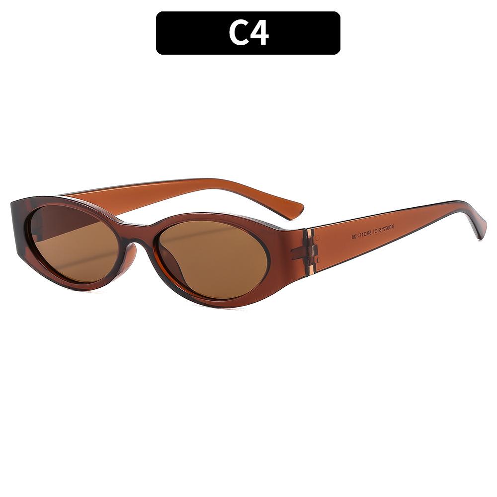Retro Small Oval Sunglasses for Women Multi Color Options UV400 Resistant Fashion Vintage Sun Glasses for Streetwear Outdoor