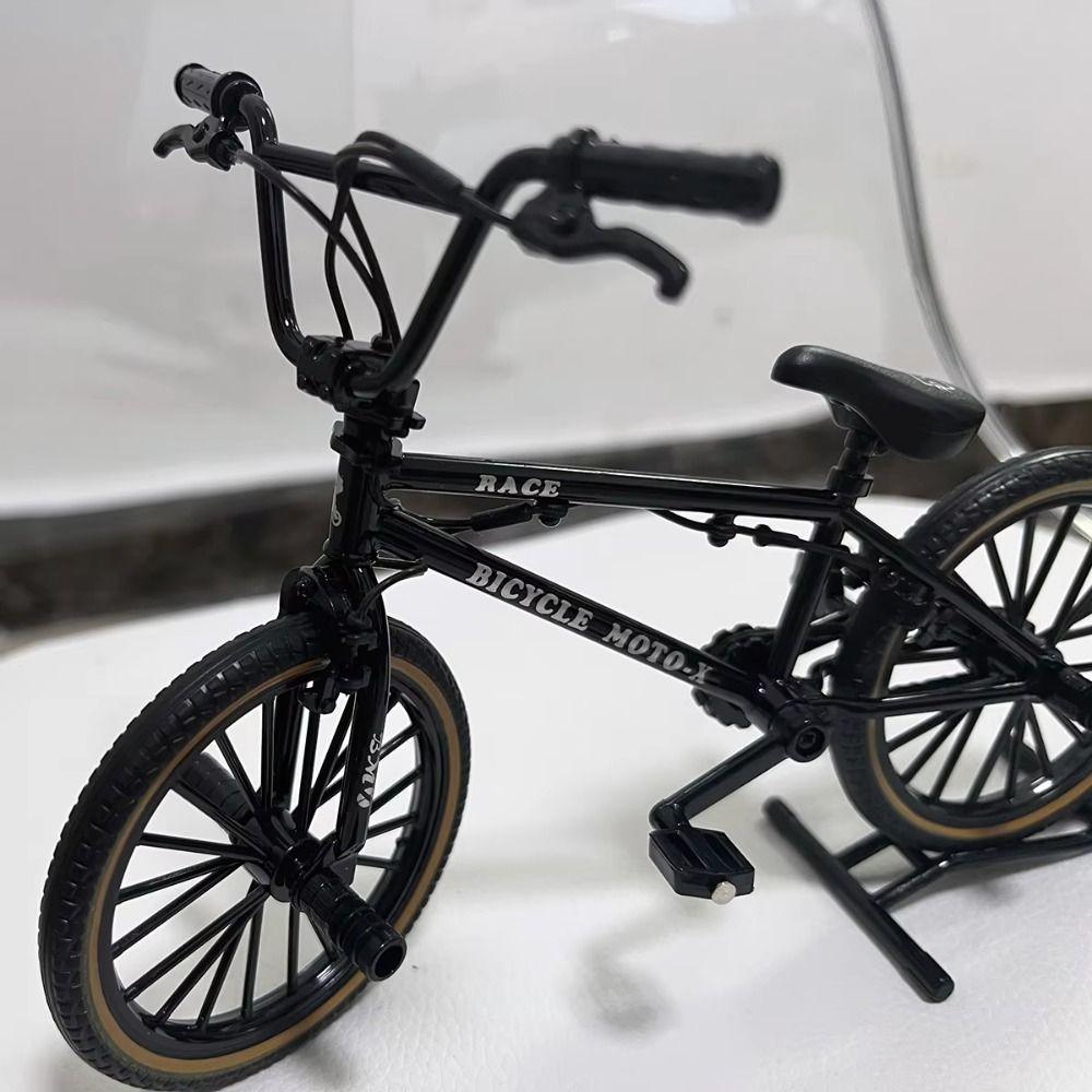 Parking Rack Bicycle Model Toy Stunt Bike Simulation Bike Kids Toy Finger Mini Bike Collection