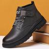 2025 Autumn and Winter New Men's Business Casual Leather Shoes Men's High-top Shoes Tooling Martin Boots Casual Leather Shoes 51198