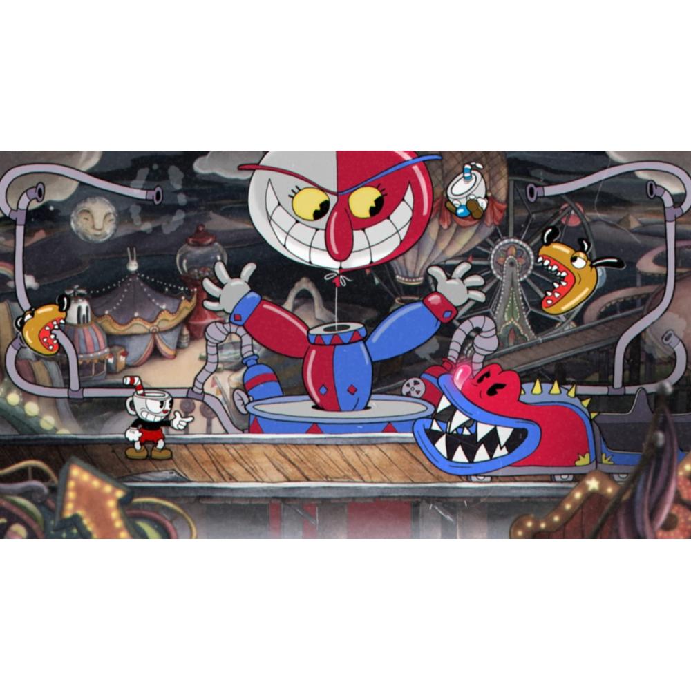 Cuphead -Switch [Бонус] Набор наклеек в стиле ретро, код DL ([The Delicious Last Course] оригинальный саундтрек), в комплект входит роскошная двусторонняя куртка