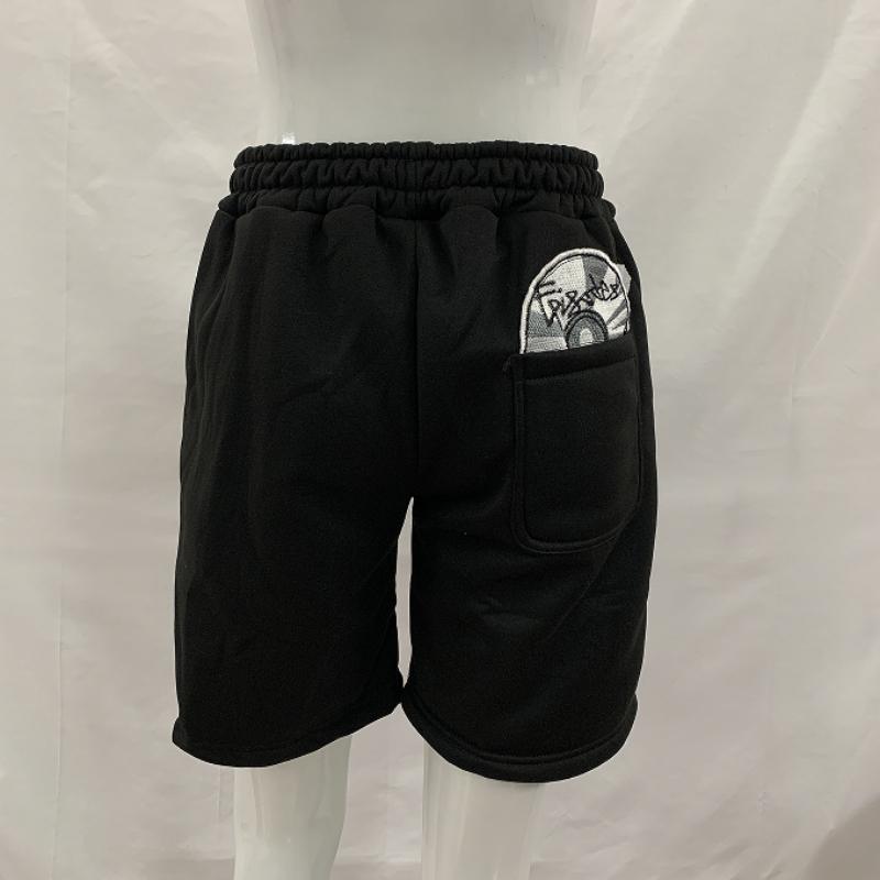 Y2k Letter And American European Embroidery Street Casual Mens And Womens Shorts