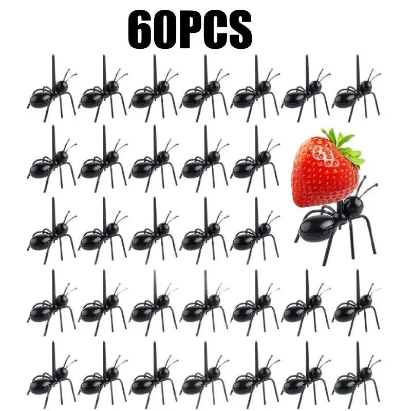 Animal Shaped Appetizer Forks Reusable Ant Toothpicks Fruit Dessert Tools Party Snack Picks Wedding Events