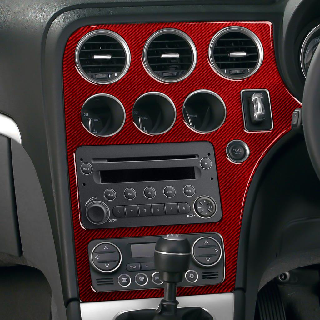 Автомобильная наклейка на панель CD из углеродного волокна для Alfa Romeo 159 Brera Spider 2004 2005 2006 2007 2008 2009 2010 2011