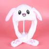New Rabbit Hat with Moving Ears Funny Headband Ears Popping Up When Pressing The Paws Cute Plush Bunny Hair Band Decoration Prop