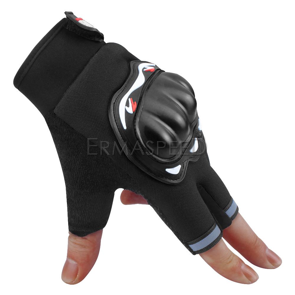 Мотоциклетные перчатки без пальцев, летние дышащие защиты суставов пальцев, защитное снаряжение для мотоспорта, гонок на мотоцикле, половина пальца
