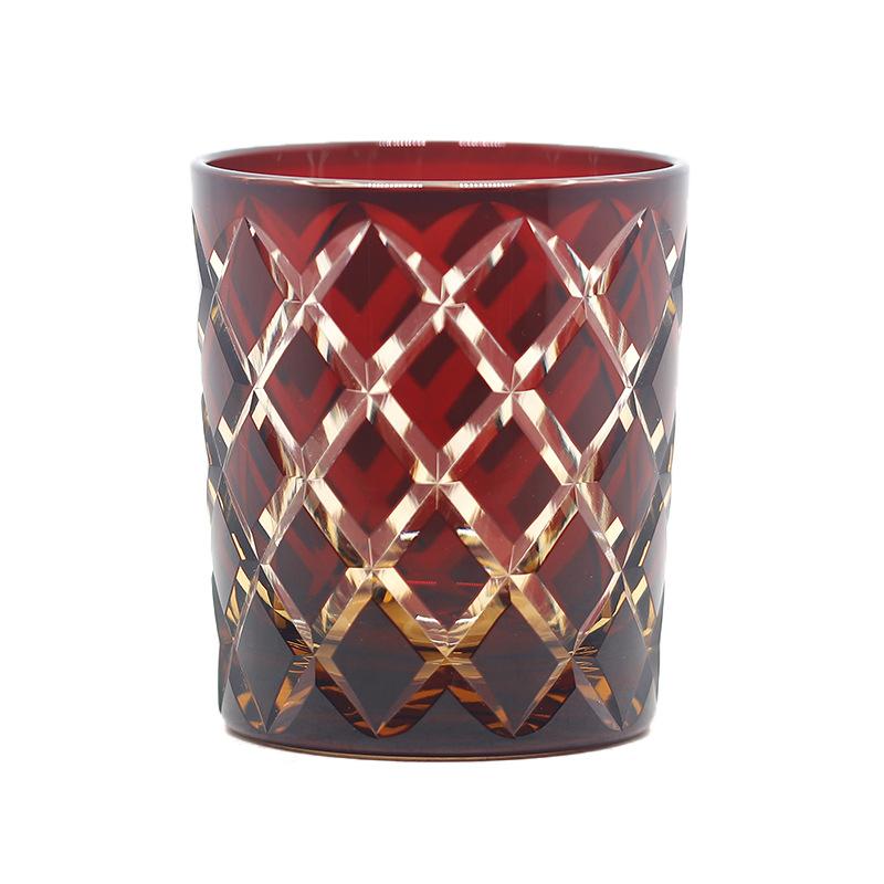 Джинжи Эдо хрустальный стакан для виски Ривей ручная резьба ромбовидный узор ручная резьба