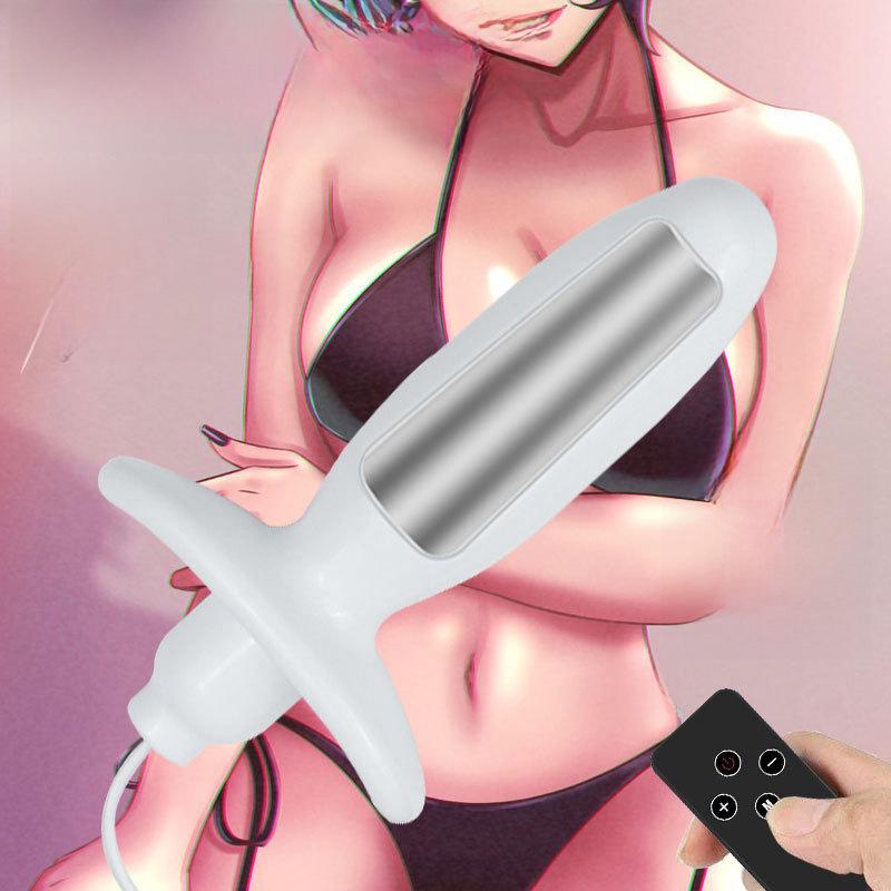 Plug Remotecontrol Shock Rechargeable Anal Erotic Bdsm Device For Anus And Vagina Stimulation