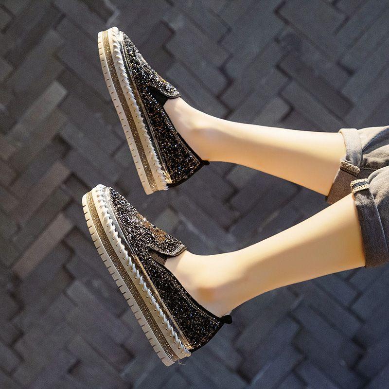 Женские туфли на плоской подошве с заклепками, кожаные мокасины в стиле панк, женские туфли на плоской подошве, туфли с круглым носком для женщин, размер плюс 44