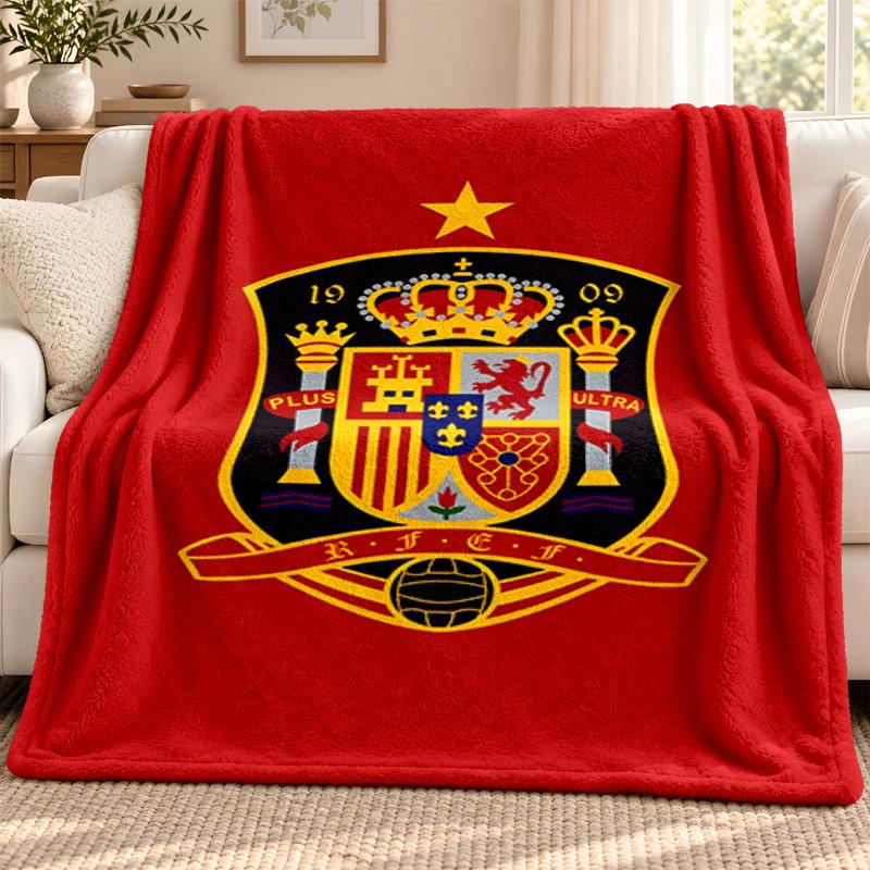 Spain blanket Flannel Blanket Soft Cozy Plush Throw for Sofa Bed Lightweight Home Decoration Outdoor camping