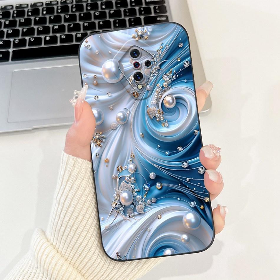 For Vivo S1 Pro (1920) / S1 (1907) Beautiful Bow Rose Painting Phone Case For Vivo S1 S1Pro Soft Silicone Shockproof Cases