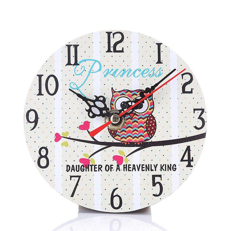 Очаровательные настенные часы с мультяшным изображением совы, белки и дерева для дома, детской комнаты, декора