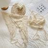 Elegant French Farm Style Lace Triangular Headscarf Stylish Scarf Head Wrap Korean Fashion Hair Band for Women and Girls