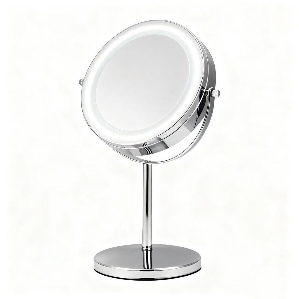 Double-Sided LED Magnifying Makeup Mirror - High-End Desktop Beauty Mirror