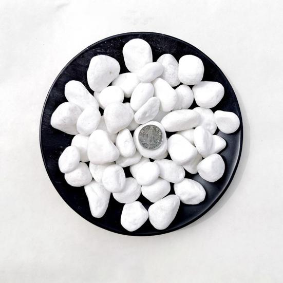 1 Set Stone Decor Multi-use Smooth Surface Natural Irregular Shape Stone Chip Decor for Handicrafts