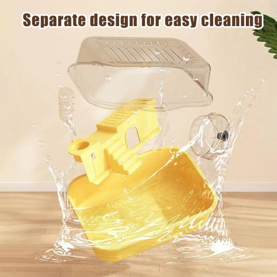 Yousheng клетка для хомяков прозрачная среда обитания хомяков акриловый домик для игр с колесом бутылка для воды для хомяков крыс песчанок морских свинок