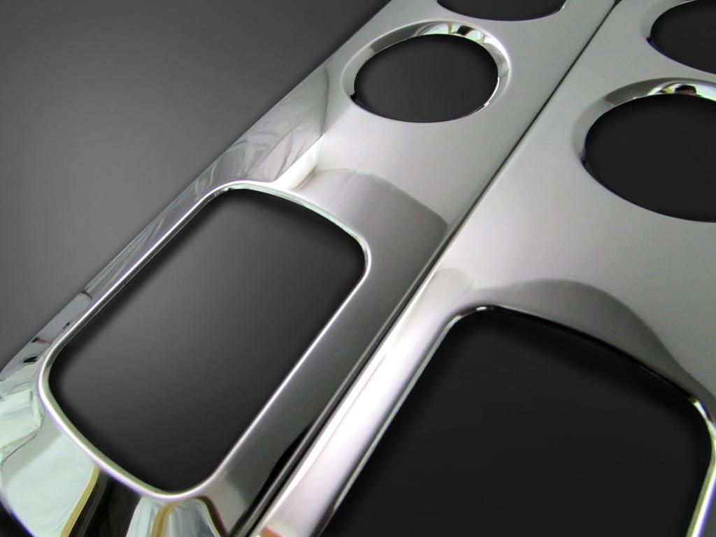 BRIGHTZ Finish Stainless Steel Plated Rear Air Conditioning Rings for Honda Elysion Prestige RR Compatible with and RR6 and Ultra-High (4-Piece Set)