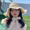 Spring Summer Big Brim Sun Hat Pastoral Style UV Protection Cap Ins Women Straw Hat Girls
