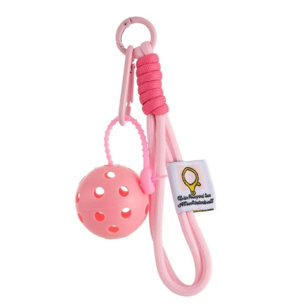 Decorative Pickleball Keyring Bag Charm Sports Keychain Portable Pickball Pendant Car Keychain