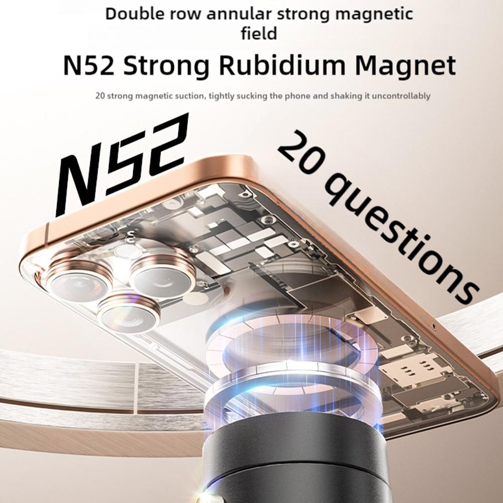 Складное магнитное крепление для телефона на 360° с автоматической фиксацией на приборной панели автомобиля и рабочем столе