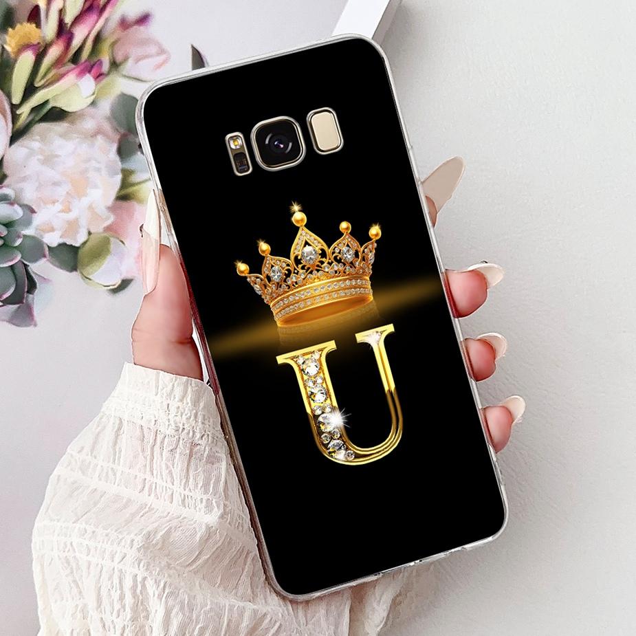 Чехол для Samsung Galaxy S8 SM-G950F Новый Чехол с Буквами Короны Мягкий Силикон Тонкий Чехол для Телефона Для Samsung S8 Plus S8+ SM-G955F Корпус