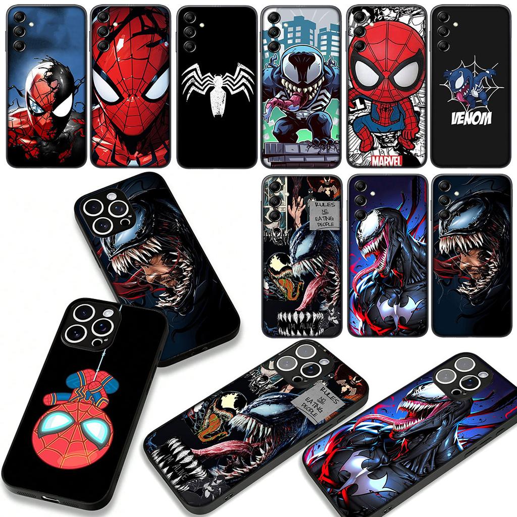 for Samsung Galaxy A55 A54 A25 A36 A17 A26 A35 A33 A34 A14 A37 S8 S9 S20 S21 FE S10 Plus Case SpiderMan Venom Spider Marvel Man